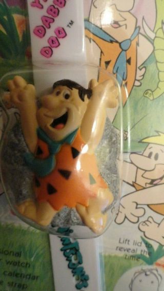 VINTAGE in package FRED FLINTSTONE Quartz LCD Watch NOS 1991 Innovative Time 2