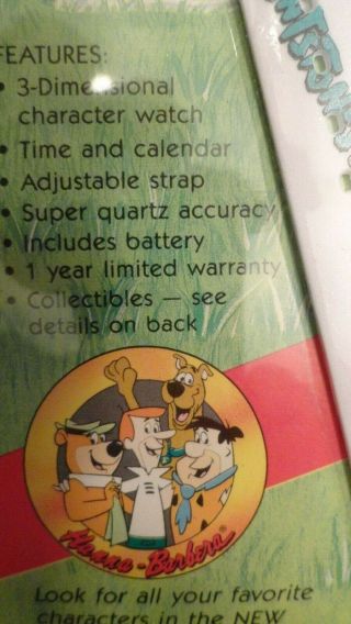 VINTAGE in package FRED FLINTSTONE Quartz LCD Watch NOS 1991 Innovative Time 3