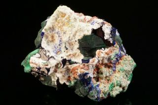 Rare Old Otavite With Malachite After Azurite Crystal Tsumeb,  Namibia