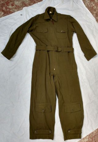 Vintage Ww2 Military Flight Suit Summer Army Air Forces An - 6550 40 