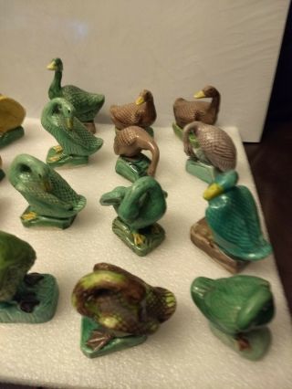 (20) Vintage China Mudman Chinese Geese Ducks Figurines 3