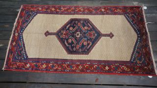 Antique Hamadan Rug Carpet,  Ca.  1940,  6 