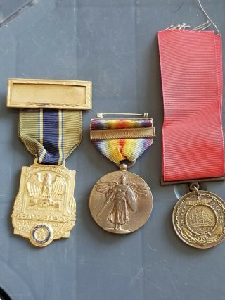 World War I Navy Victory Medal Uss Comyningham Named Engraved 1918 Bar Destroyer