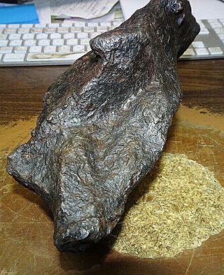 6024 gm CAMPO DEL CIELO METEORITE ; AAA GRADE 13.  3,  lbs.  ; lg.  meteorite 2