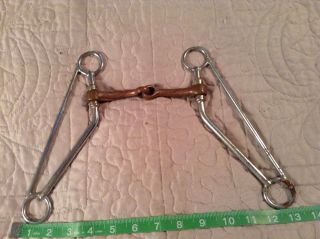 Vintage Long Shank Snaffle Horse Bit Stainless And Copper?