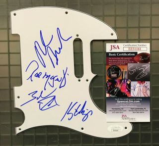 Winger (band) Signed Autograph Auto Tele Guitar Pickguard X4 Jsa