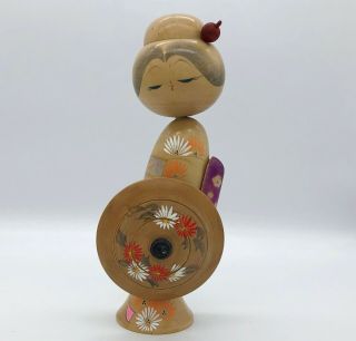 9.  4 Inch (24 Cm) Japanese Vintage Sosaku Wooden Kokeshi Doll