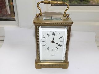 John Walker London / R & Co.  Paris 8 Day Movement Brass Carriage Clock