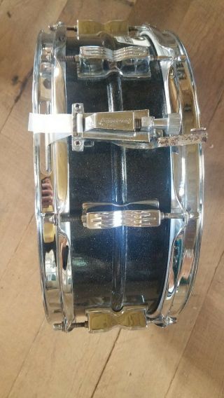Ludwig Acrolite Snare Drum Black Galaxy 14 x 5.  5 Vintage 3