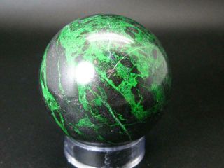 Large Uvarovite Garnet Sphere Ball From Russia - 2.  7 "