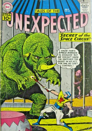 Tales Of The Unexpected 63 Dc Comics 1961 Silver Age Fn Secret Of Space Circus