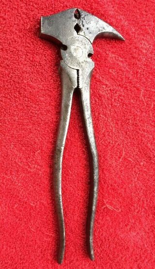 Vintage Crescent Tool Co.  No.  1936 - 10 Fence Pliers Jamestown Ny Made In U.  S.  A.