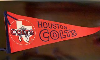 Vintage Houston Colts Pennant Astros Houston Astros Texas Vintage Mlb