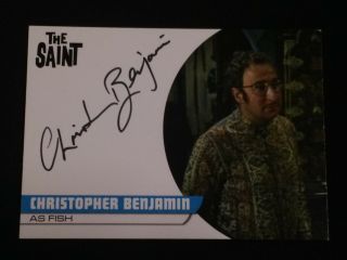 The Saint Rare Autograph Card Cb1 Signed By Christopher Benjamin Only 25 Signed
