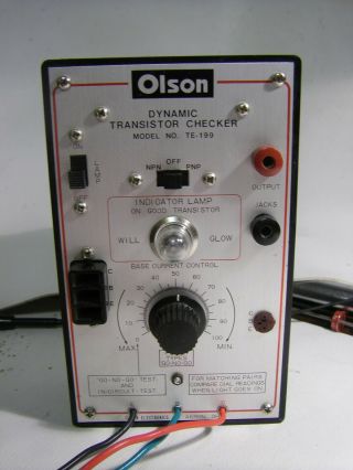 Vintage Olson Dynamic Transistor Checker Very
