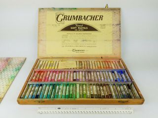 Vintage Grumbacher Soft Finest Pastel Colors Artist 90 Pastels Antique No 78 Set