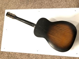 VINTAGE STELLA ACOUSTIC GUITAR STEEL REINFORCED NECK MADE USA H 929 HARMONY 2