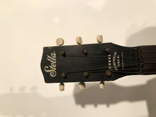 VINTAGE STELLA ACOUSTIC GUITAR STEEL REINFORCED NECK MADE USA H 929 HARMONY 3
