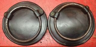 Origin.  Leather Safes With Tie Strap Rings 1904 Mcclellan Cavalry Saddle