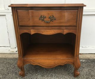 Vintage French Provincial Nightstand Or End Table