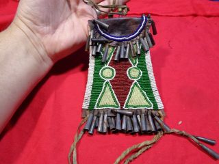 Vintage Native American Indian Beaded Bag 3