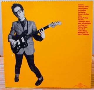 Elvis Costello My Aim Is True Rare Vinyl Lp With Burnt Orange Rear Cover Stiff