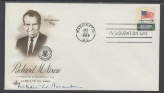William Scranton,  Pennsylvania Governor,  Signed Richard Nixon Inauguration Cover