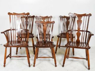 Set Of Six Vintage 1954 L.  &j.  G.  Stickley Dining Room Chairs