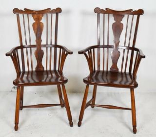 Set Of Six Vintage 1954 L.  &J.  G.  StickLey Dining Room Chairs 2
