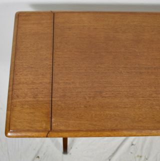 KITTINGER Chippendale Mahogany Drop Leaf Table Pembroke Table Bamboo Style Base 3