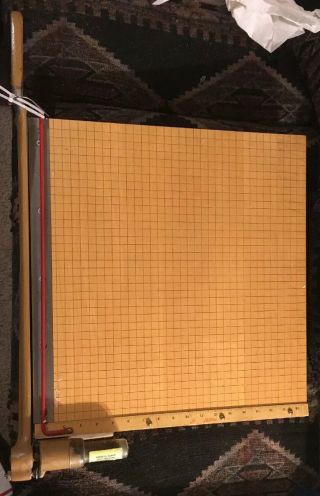 Ingento 1162 Solid Maple 18” Paper Cutter Vintage Usa