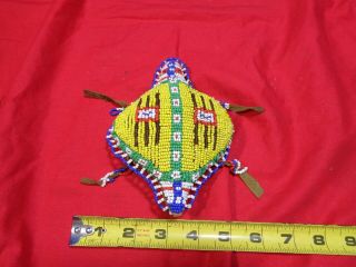 Native American Indian Beaded Fetishes Turtle