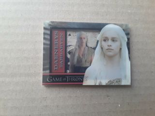 Game Of Thrones Season 1 Daenerys Targaryen Shadowbox Insert Card
