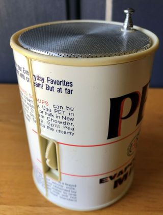 Late 1960s to early 1970s Pet Milk Can Radio 3