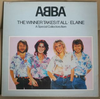Abba - The Winner Takes It All.  1980 Uk 12 " Vinyl Single.  Vgc,  Very Rare Pop - Up