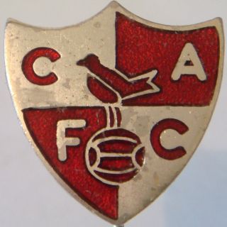 Charlton Athletic Vintage Club Crest Type Badge Stick Pin In Chrome 21mm X 22mm