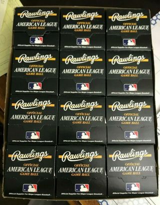 Rawlings Official American League Game Ball - Vintage -.  1 Dozen