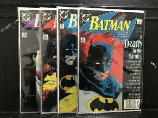 Complete Batman 426 427 428 429 Death In The Family (1940 Series Dc)