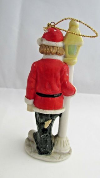 Emmett Kelly Jr.  Ornament Figurine Hobo Clown Christmas Santa Figurine Lamppost 2
