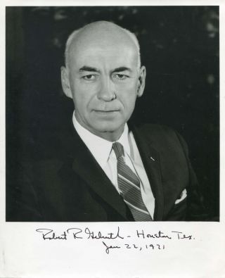 Robert Gilruth Aviation And Space Pioneer Autograph,  Signed Photo