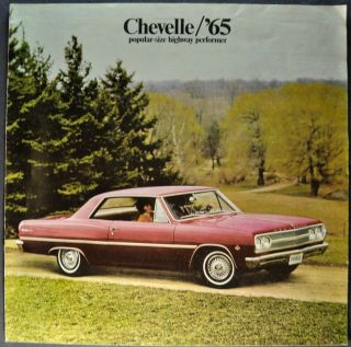 1965 Chevrolet Chevelle Brochure Ss Malibu Wagon 65 Not A Reprint