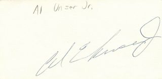 Al Unser Jr Race Car Driver Indy 500 Autographed Signed Index Card