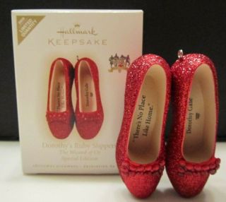 2009 Hallmark Dorothy’s Ruby Slippers - Wizard Of Oz Special Edition Ornament