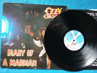 1 X VINYL ALBUM - OZZY OSBOURNE - DIARY OF A MADMAN (1981) JET/LP 237 3