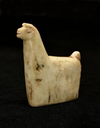 Historic Andes Indian Antique Llama Fetish Stone Sculpture Tm10924