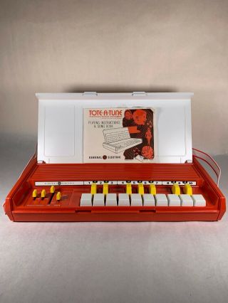 Vtg Ge Tote A Tune 1971 General Electric Piano Organ Keyboard Synthesizer Toy