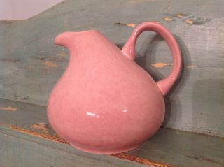 Vintage Russel Wright Modern Open Carafe Pitcher Coral Pink Mid Century