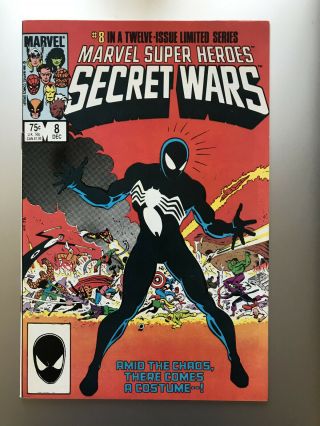 Secret Wars 8 1984 First Appearance Of Spider - Man 