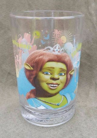 Shrek The Third Princess Fiona 16 Oz Drinking Glass Tumbler Mcdonald 