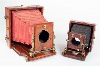2 X Vintage " J.  Lancaster " Cameras Inc.  " 1888 Patent Instantograph " 43
